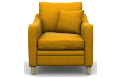 Heart of House Newbury Tweed Fabric Chair - Mustard
